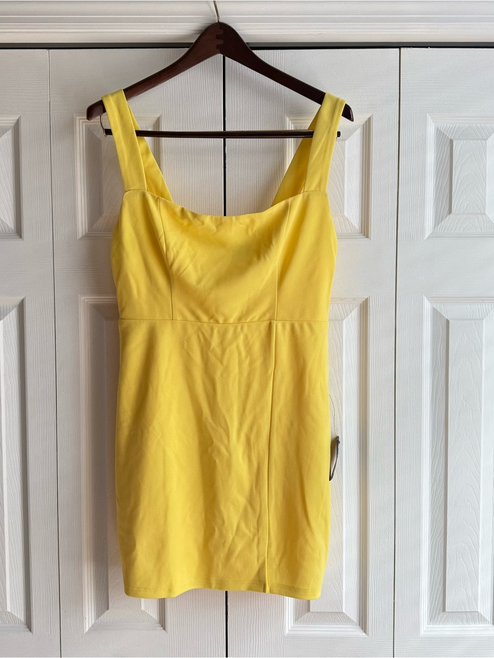 Lulus new with tags -Yellow Square-Neck Sheath Dress - Women